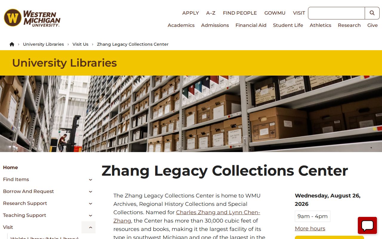 Oshtemo Township previous residents archival research at WMU Zhang Legacy Collections Center