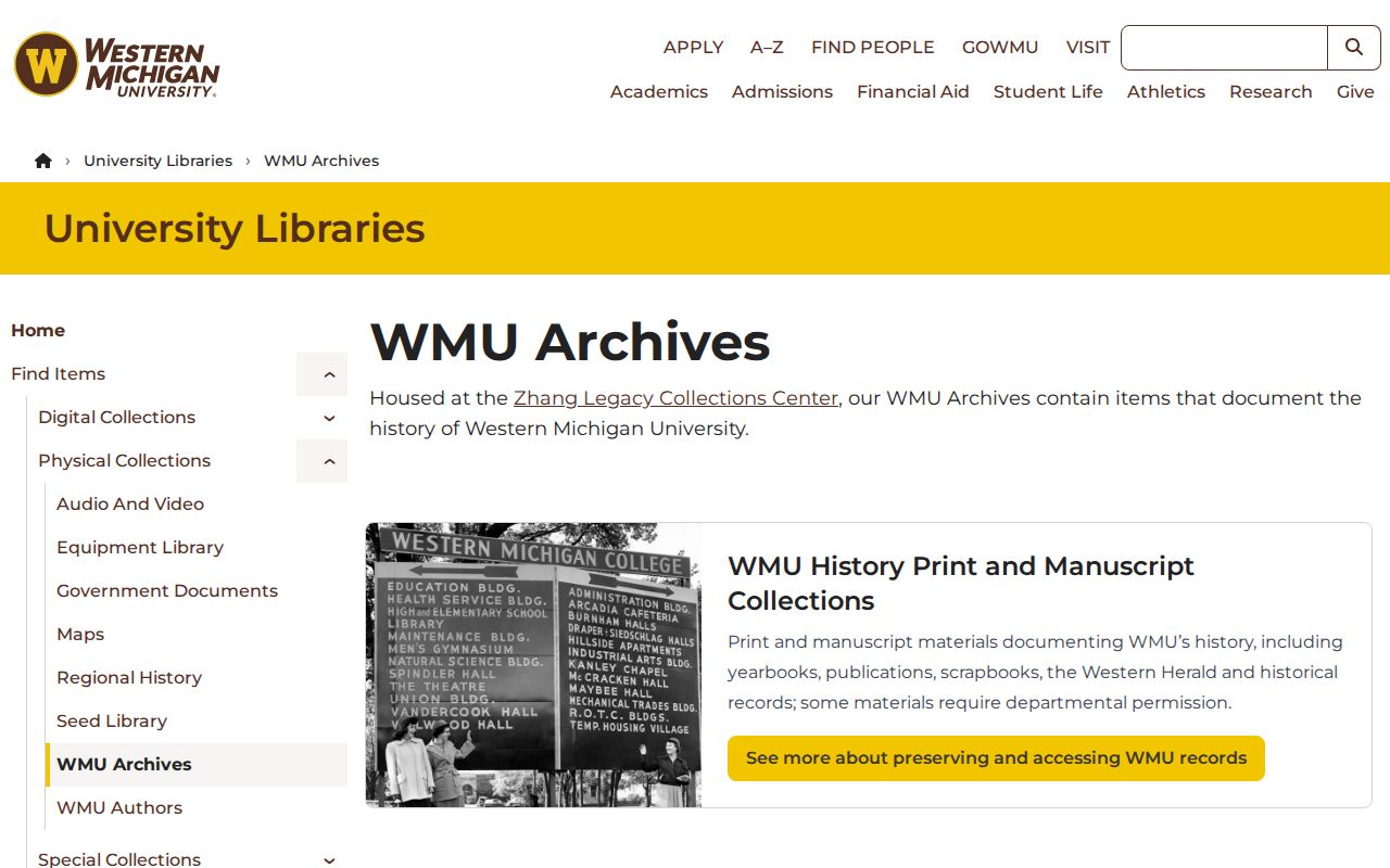 Oshtemo Township previous residents archive collections research