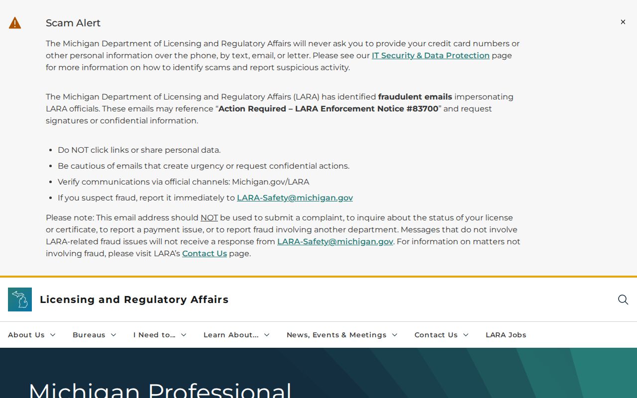 Oshtemo Township resident lookup view of Michigan MiPLUS license verification