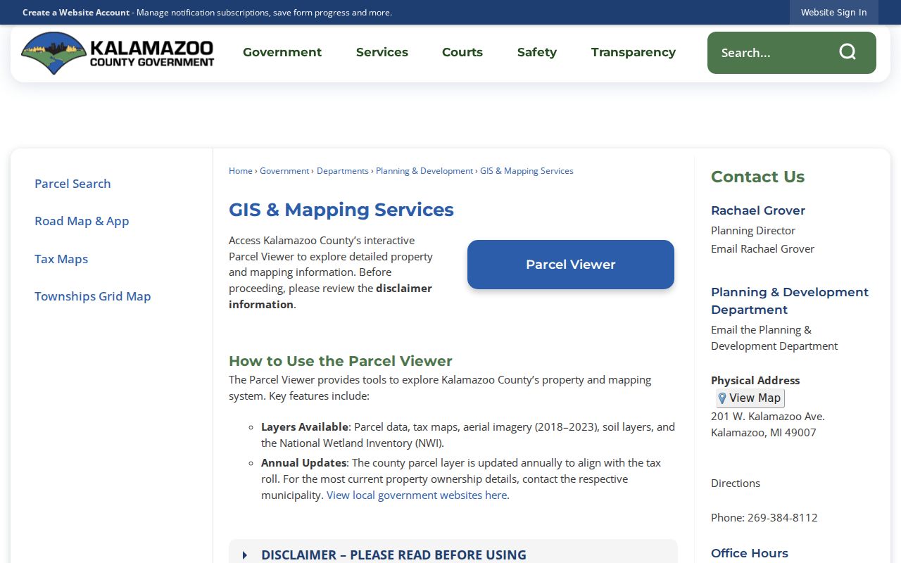 Oshtemo Township ZIP code directory image of Kalamazoo County GIS and mapping