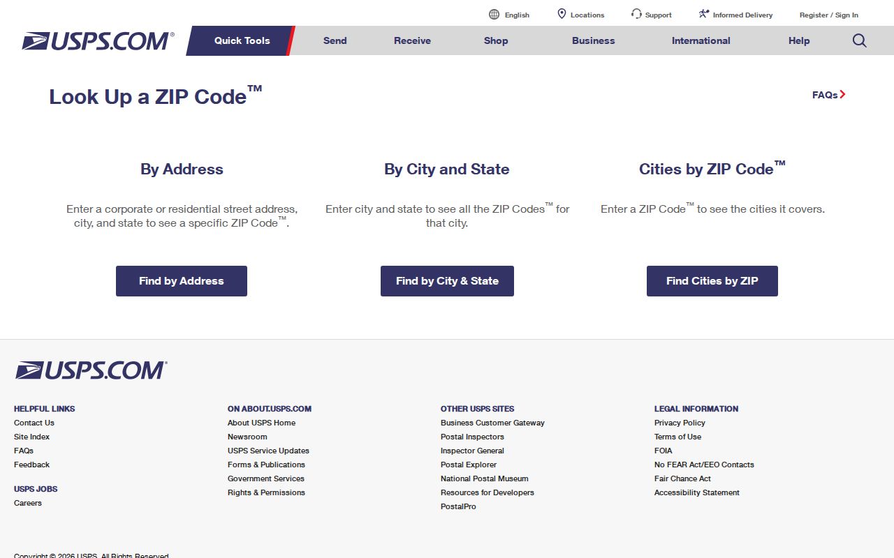 Oshtemo Township ZIP code directory image of the USPS address lookup